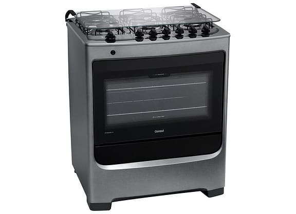 Fogão 6 Bocas Consul Inox Acendimento Automático - CFS6 NAR