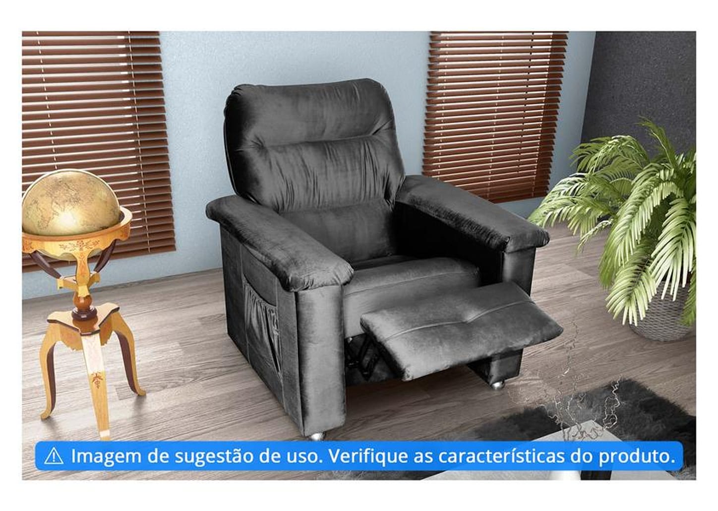 Poltrona Reclinável 3 Posições Matrix Jaguar