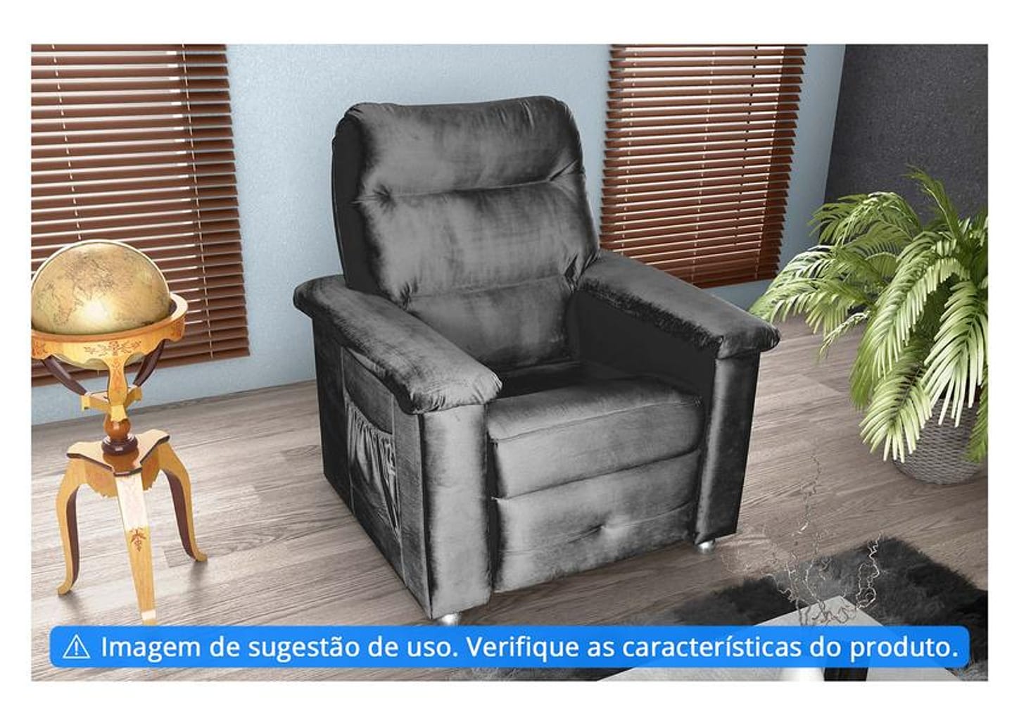 Poltrona Reclinável 3 Posições Matrix Jaguar