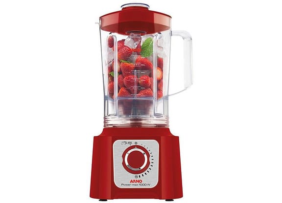 Liquidificador Arno Power Max 1000 15 Velocidades 1000W Vermelho LN54