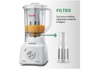 Liquidificador Mondial L-99-WG 2,2L Branco e Cinza com Filtro 3 Velocidades 550W