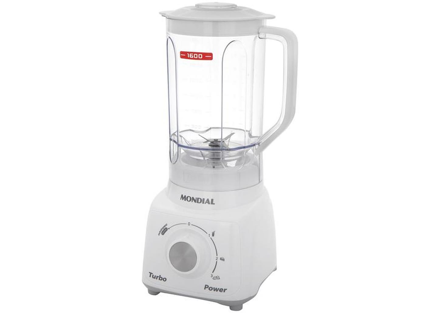 Liquidificador Mondial L-99-WG 2,2L Branco e Cinza com Filtro 3 Velocidades 550W