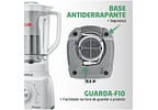 Liquidificador Mondial L-99-WG 2,2L Branco e Cinza com Filtro 3 Velocidades 550W