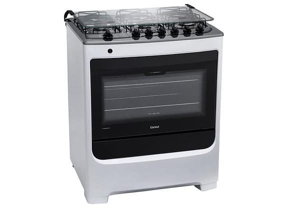 Fogão 6 Bocas Branco Consul Acendimento Automático - CFS6 NAB