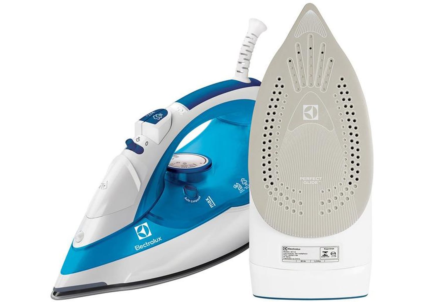 Ferro de Passar a Vapor e a Seco Electrolux - SteamLine SIV12 Anti-gotejamento