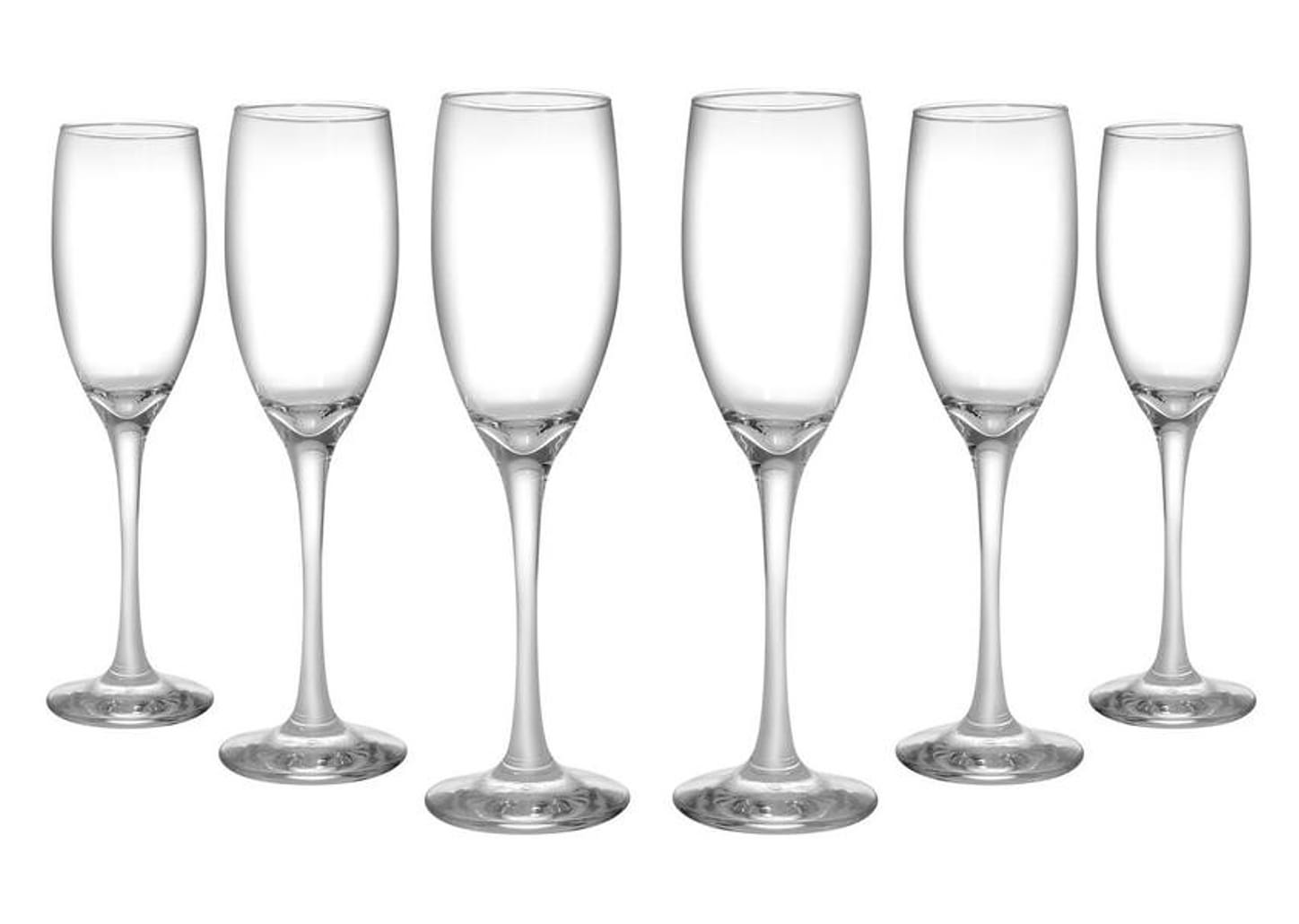 Jogo de Taças para Champanhe Vidro 6 Peças 180ml - Nadir Barone