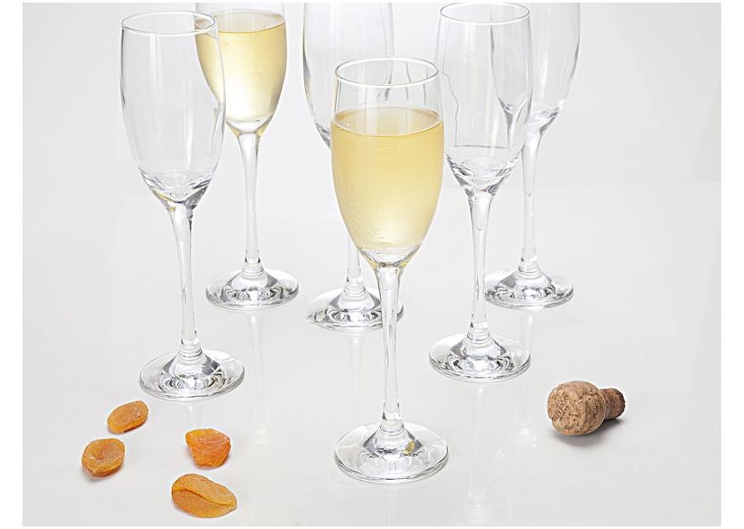 Jogo de Taças para Champanhe Vidro 6 Peças 180ml - Nadir Barone