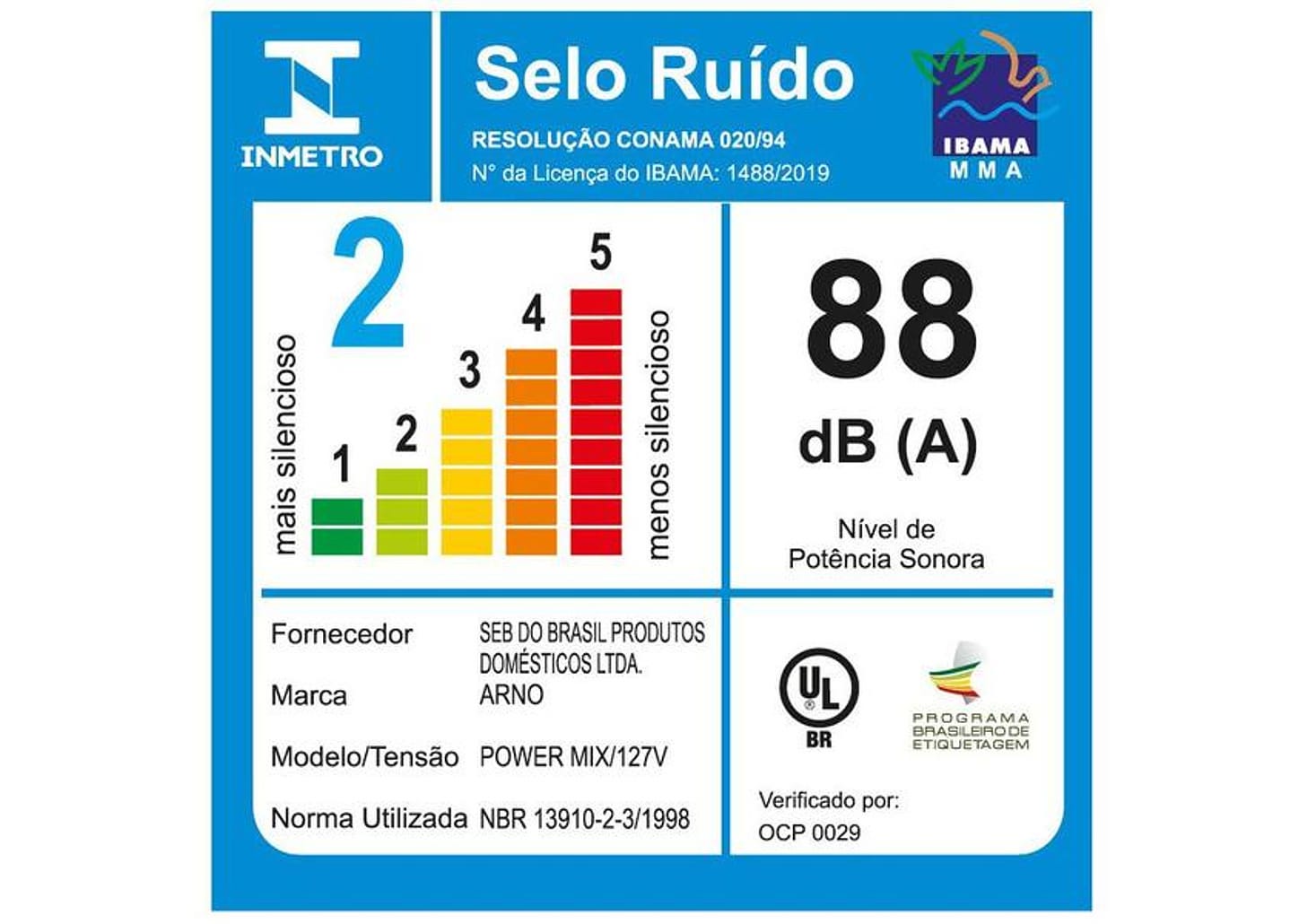 Liquidificador Arno Power Mix Branco 550W 2L LQ12