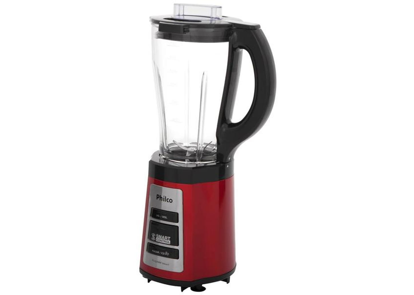 Liquidificador Philco PLQ2000 Smart Copo de Vidro - Vermelho 600W