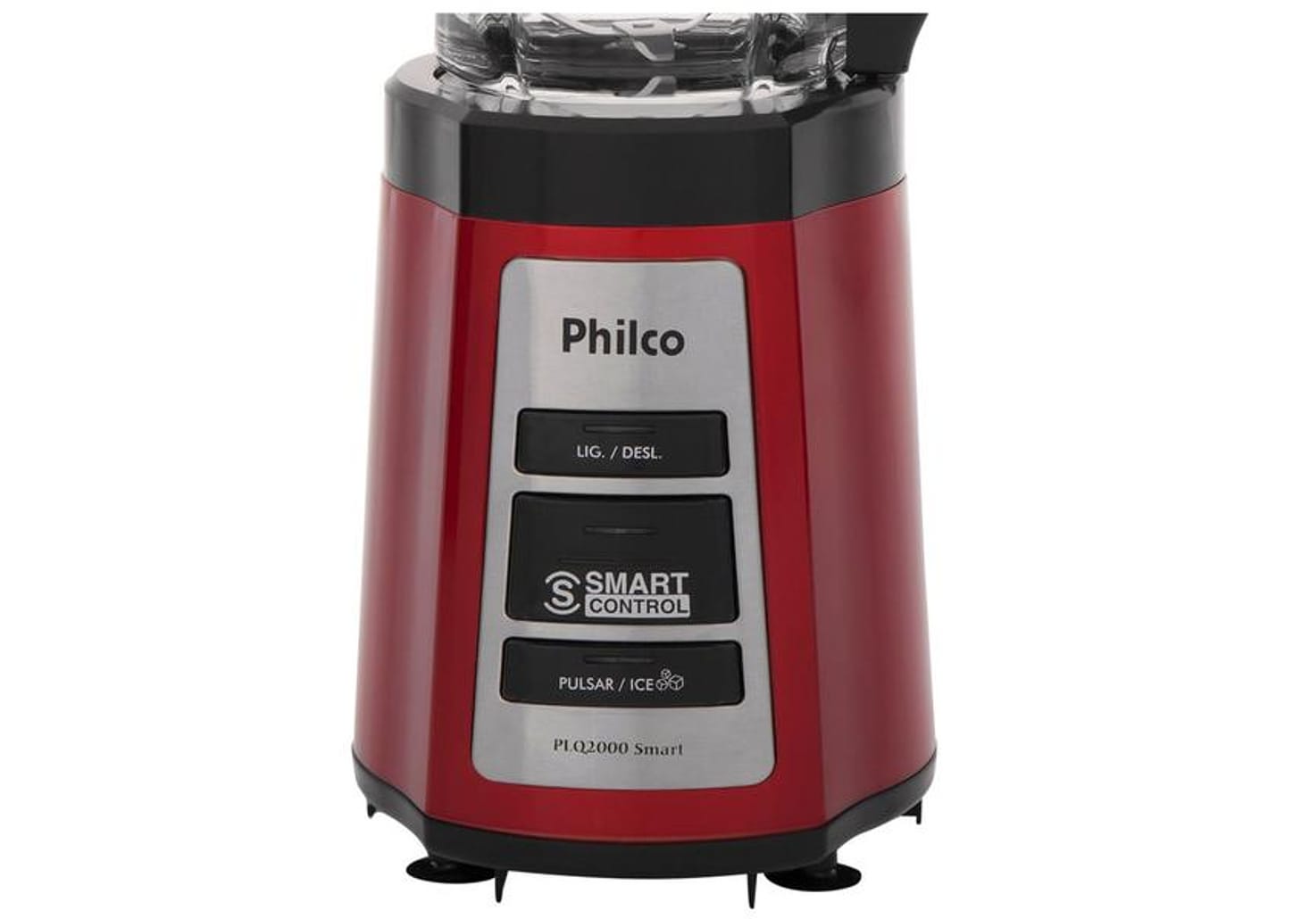 Liquidificador Philco PLQ2000 Smart Copo de Vidro - Vermelho 600W