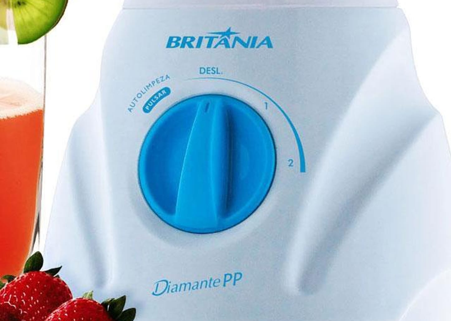 Liquidificador Britânia Diamante Branco 2 Velocidades 400W