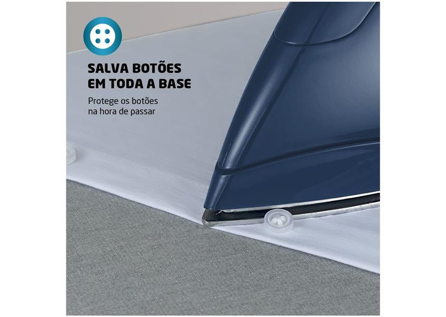 Ferro de Passar Roupa a Seco Mondial Lar - FSN-55-BL Azul