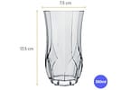 Jogo de Copos de Vidro 360ml - Nadir Ópera Long Drink Rock