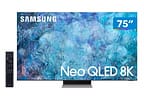 Smart TV 75” 8K NEO QLED Mini Led Samsung 75QN900A 120hz Som em Movimento Plus Única Conexão