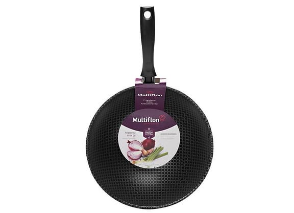 Frigideira Antiaderente Multiflon Alumínio Wok - Daily Preta 28cm