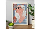 Quadro Decorativo Mulher 25x35cm Design Up Living
