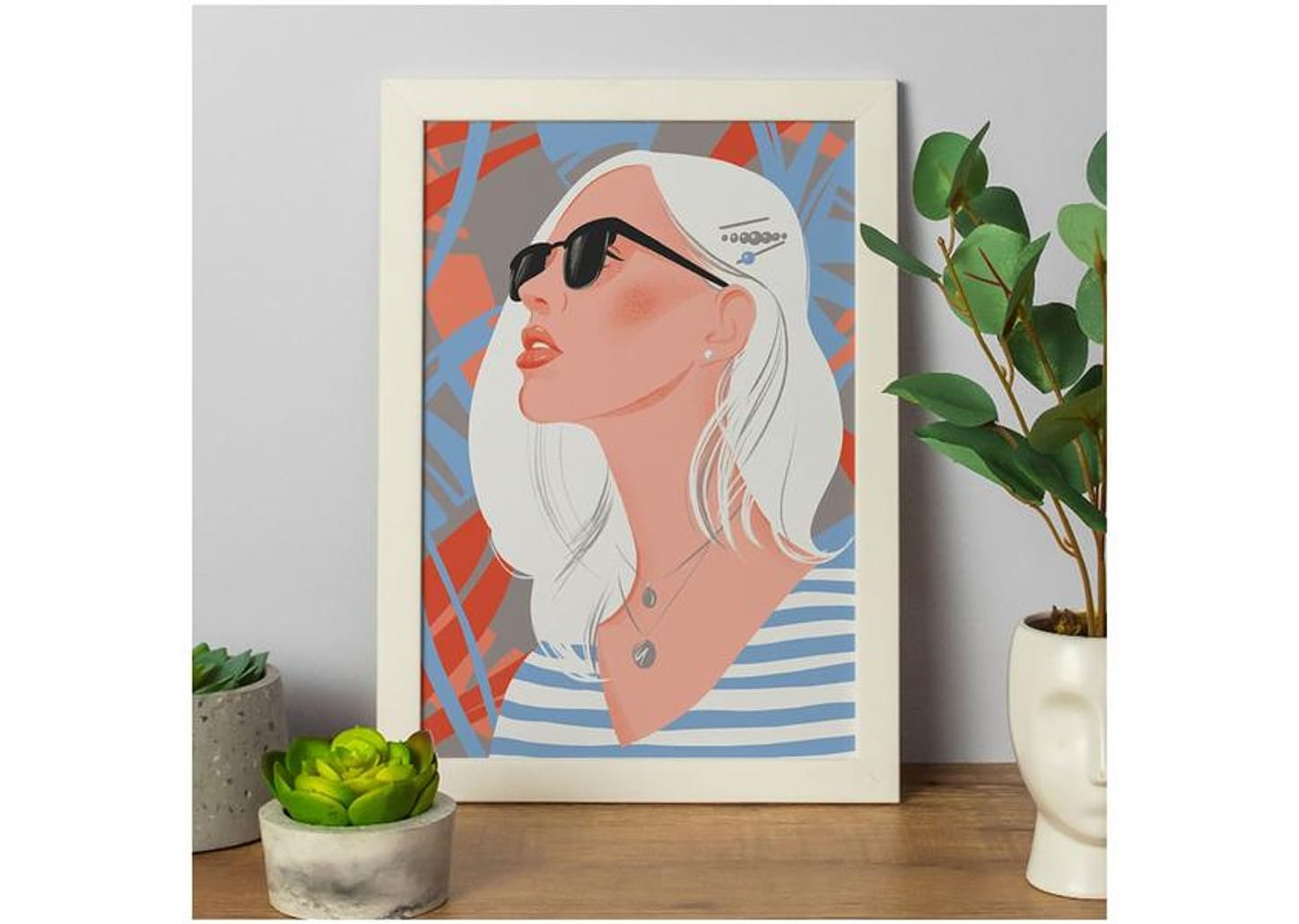 Quadro Decorativo Mulher 25x35cm Design Up Living