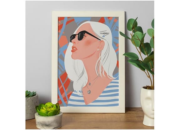 Quadro Decorativo Mulher 25x35cm Design Up Living
