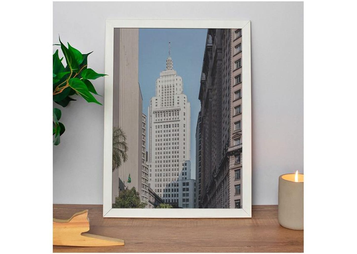 Quadro Decorativo Big Cities Prédio 35x47cm - Design Up Living