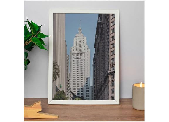 Quadro Decorativo Big Cities Prédio 35x47cm - Design Up Living