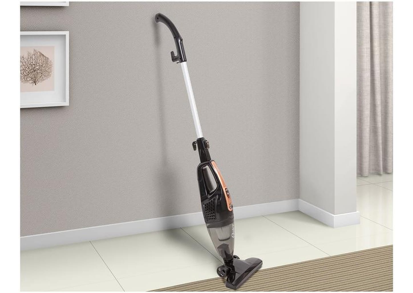 Aspirador de Pó Vertical Oster 600W Cooper Clean - OASP601 2 em 1 Preto e Cobre