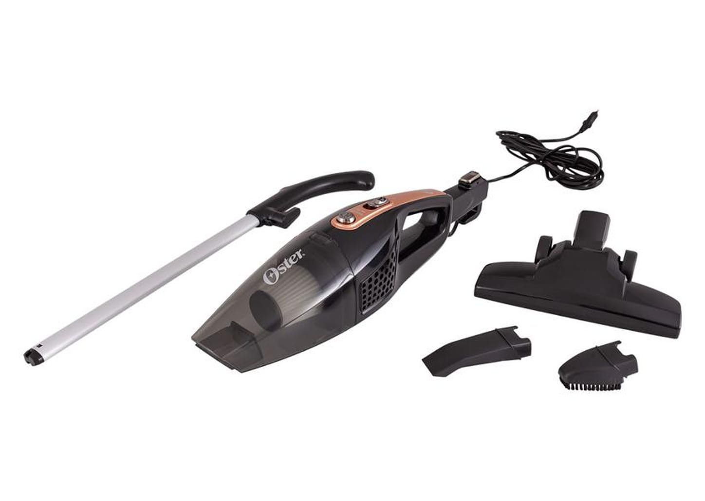 Aspirador de Pó Vertical Oster 600W Cooper Clean - OASP601 2 em 1 Preto e Cobre