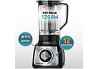 Liquidificador Mondial L-1200 BI - Preto Inox com Filtro 12 Velocidades 1200W