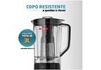 Liquidificador Mondial L-1200 BI - Preto Inox com Filtro 12 Velocidades 1200W