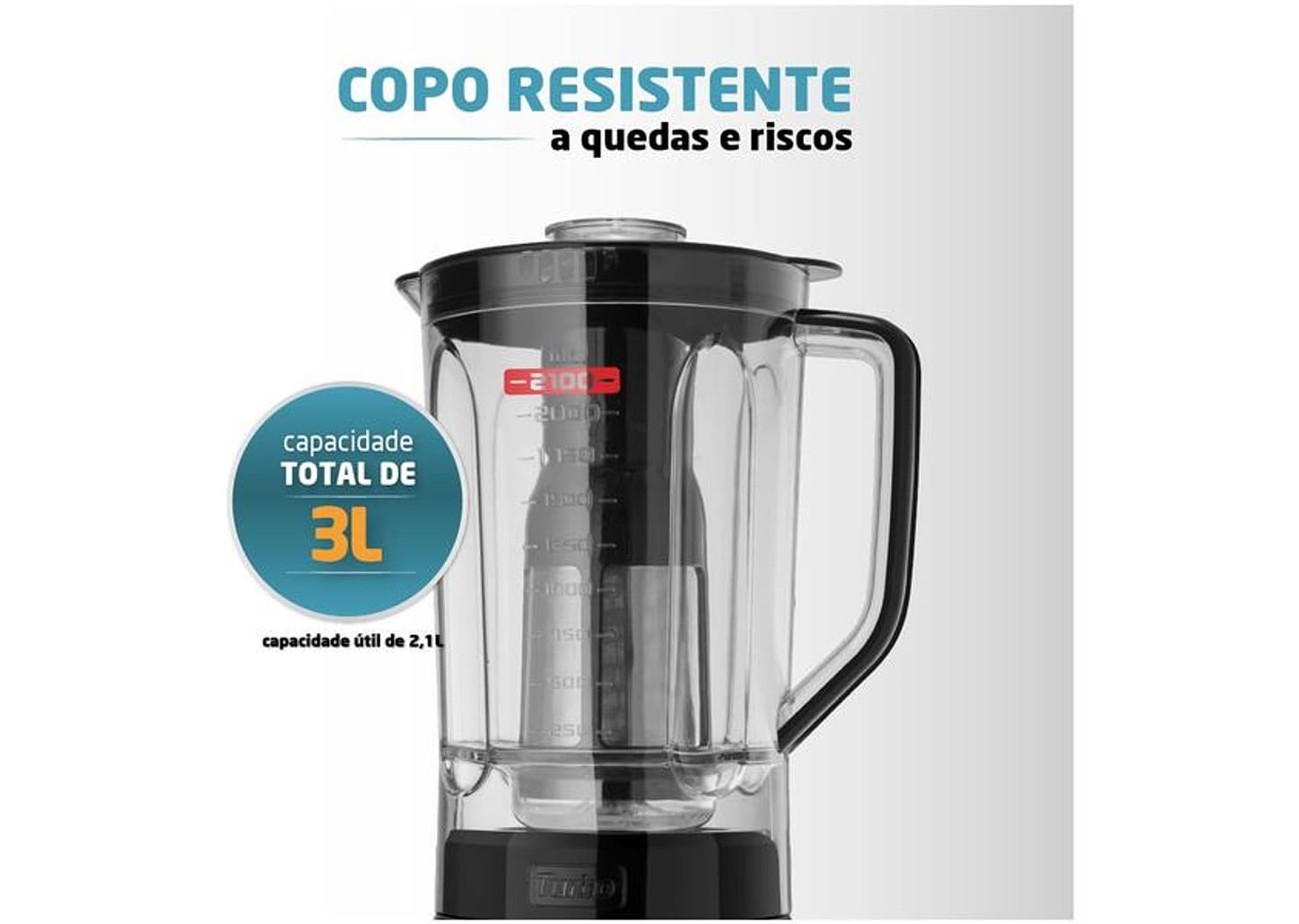Liquidificador Mondial L-1200 BI - Preto Inox com Filtro 12 Velocidades 1200W