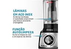 Liquidificador Mondial L-1200 BI - Preto Inox com Filtro 12 Velocidades 1200W