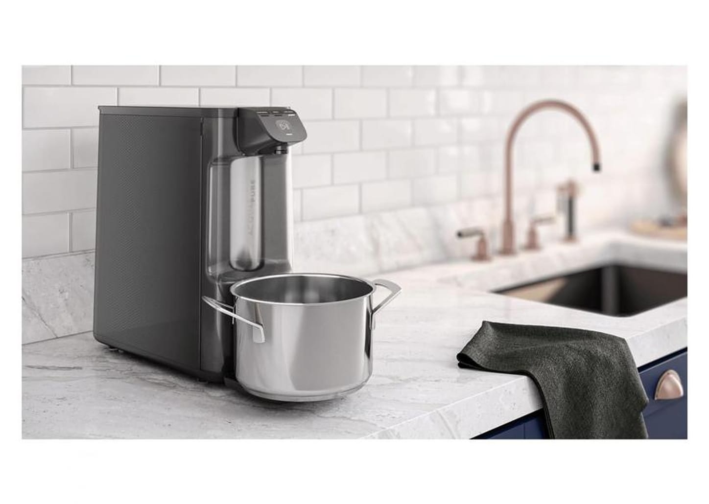 Purificador de Água Electrolux de Mesa - Grafite Acqua Pure4x Água Gelada e Natural