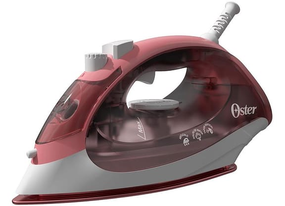 Ferro de Passar Roupa a Vapor Oster GCSTBS5053 - Branco e Rosa