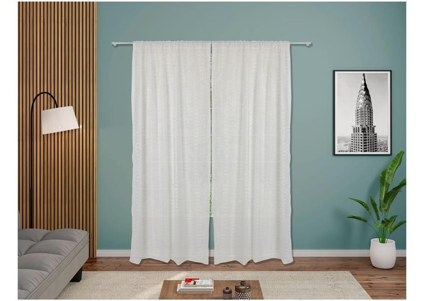 Cortina Lartex Voil Gelo Soul 230x270cm