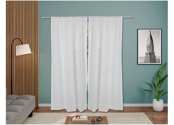 Cortina Lartex Voil Cinza Claro Antun 230x270cm