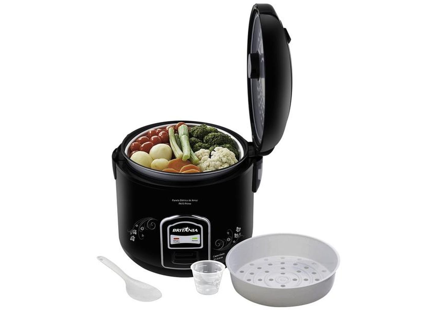 Panela Elétrica de Arroz Britânia PA10 PRIME PR 700W 10 Xícaras