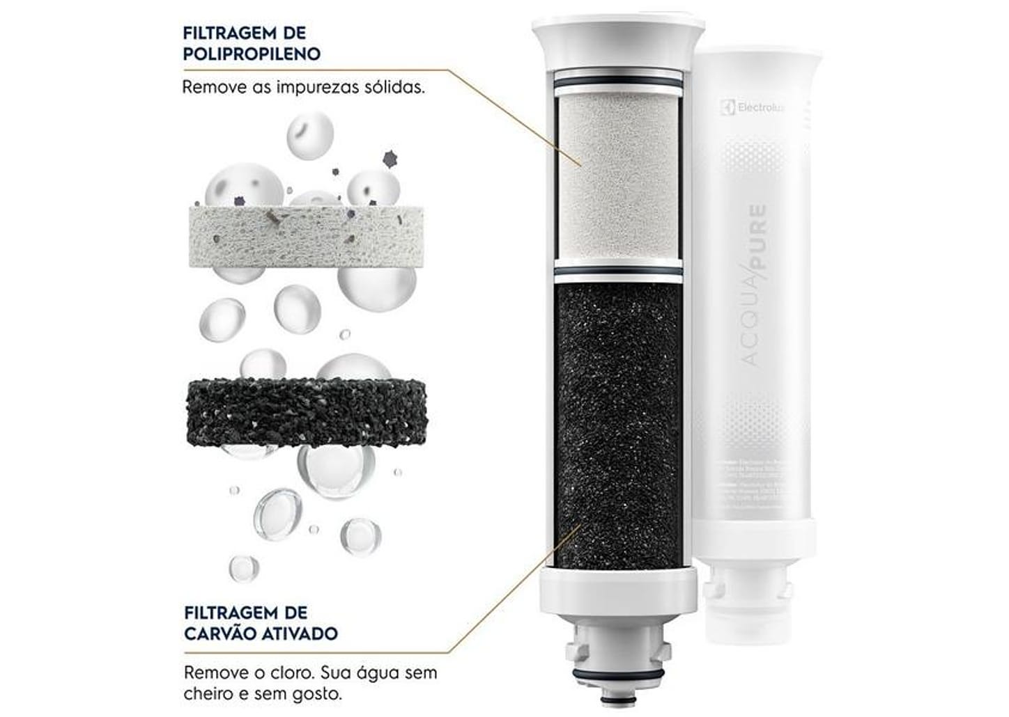Purificador de Água Electrolux de Mesa - Grafite Acqua Pure4x Água Gelada e Natural