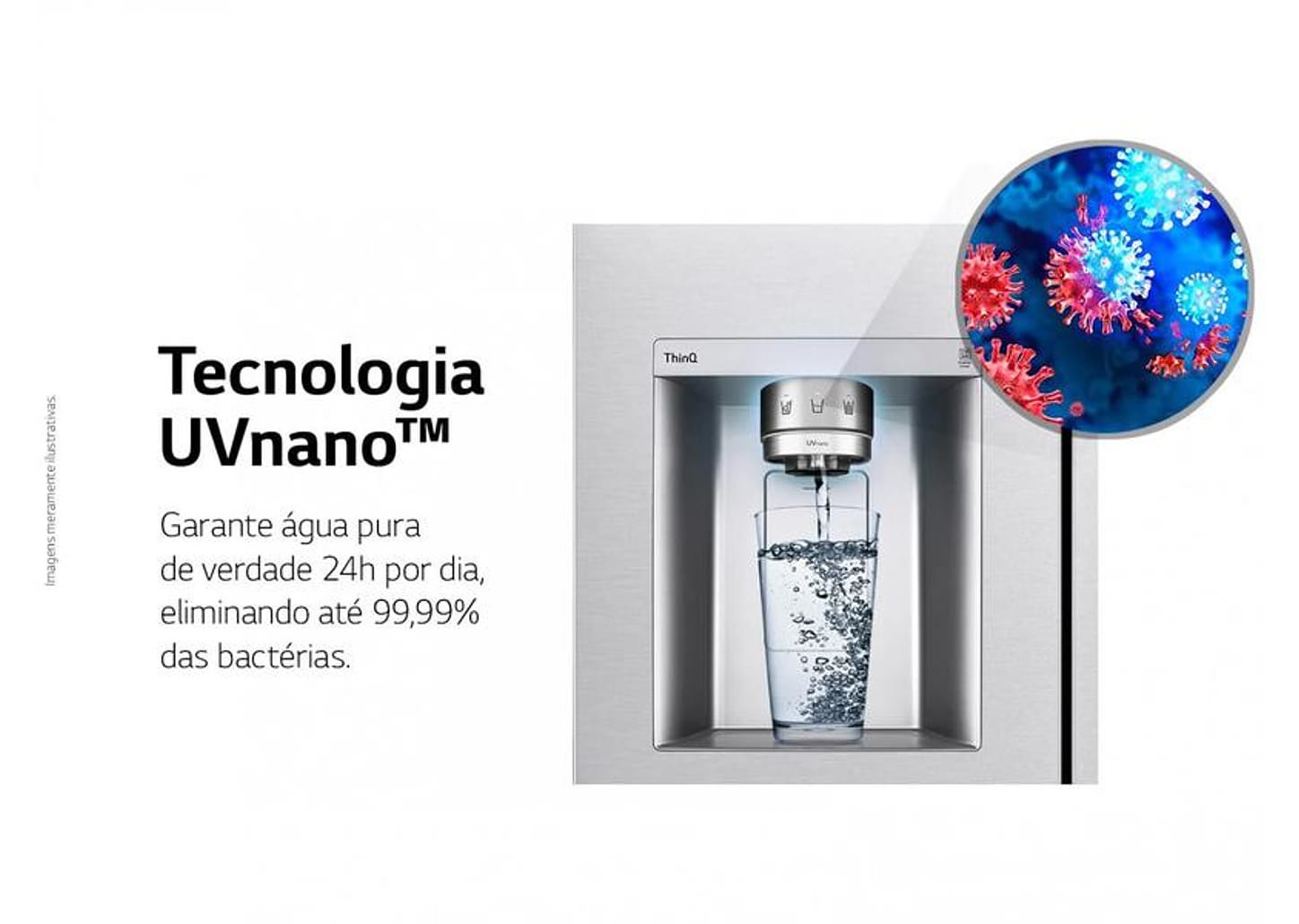 Geladeira/Refrigerador LG Frost Free Side by Side 598L com Dispenser de Água GC-X257C