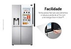 Geladeira/Refrigerador LG Frost Free Side by Side 598L com Dispenser de Água GC-X257C