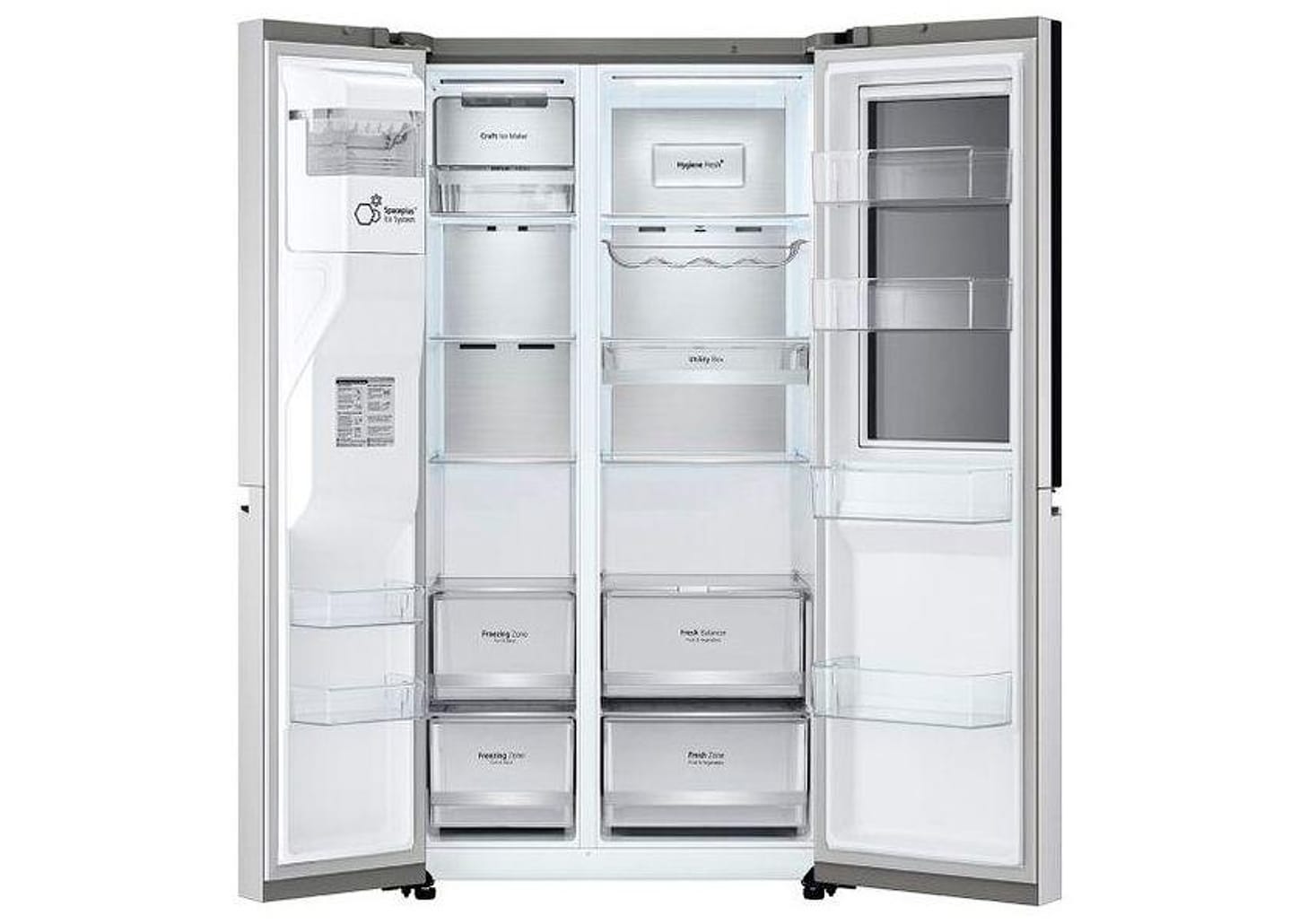 Geladeira/Refrigerador LG Frost Free Side by Side 598L com Dispenser de Água GC-X257C