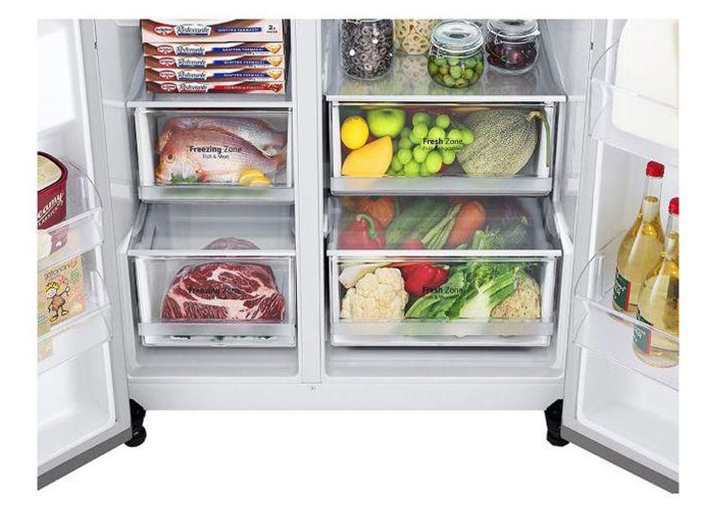 Geladeira/Refrigerador LG Frost Free Smart - Side by Side 611L com Dispenser de Água GC-L257S
