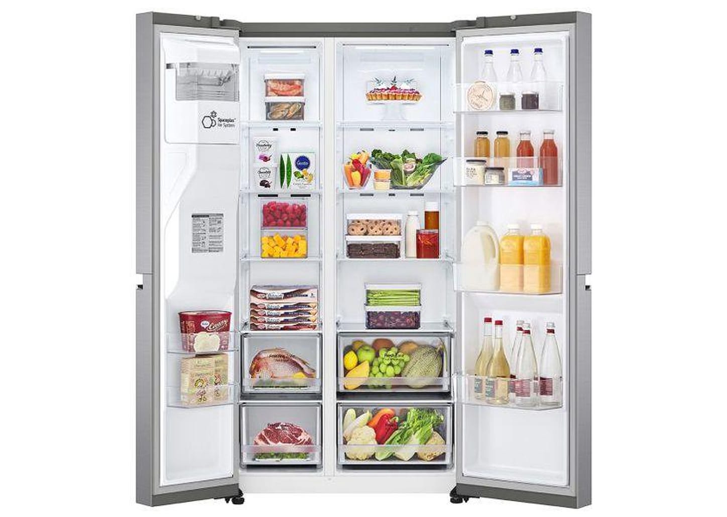 Geladeira/Refrigerador LG Frost Free Smart - Side by Side 611L com Dispenser de Água GC-L257S