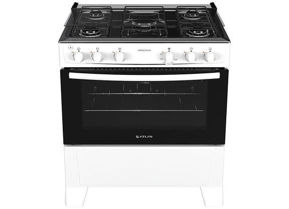 Fogão 5 Bocas Atlas Branco Acendimento Automático - Mônaco Plus