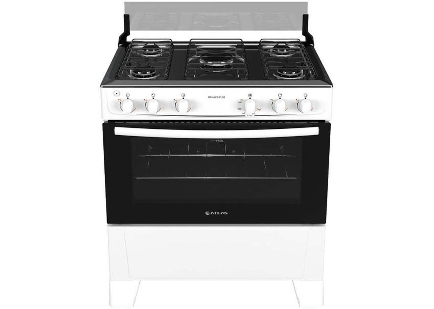 Fogão 5 Bocas Atlas Branco Acendimento Automático - Mônaco Plus