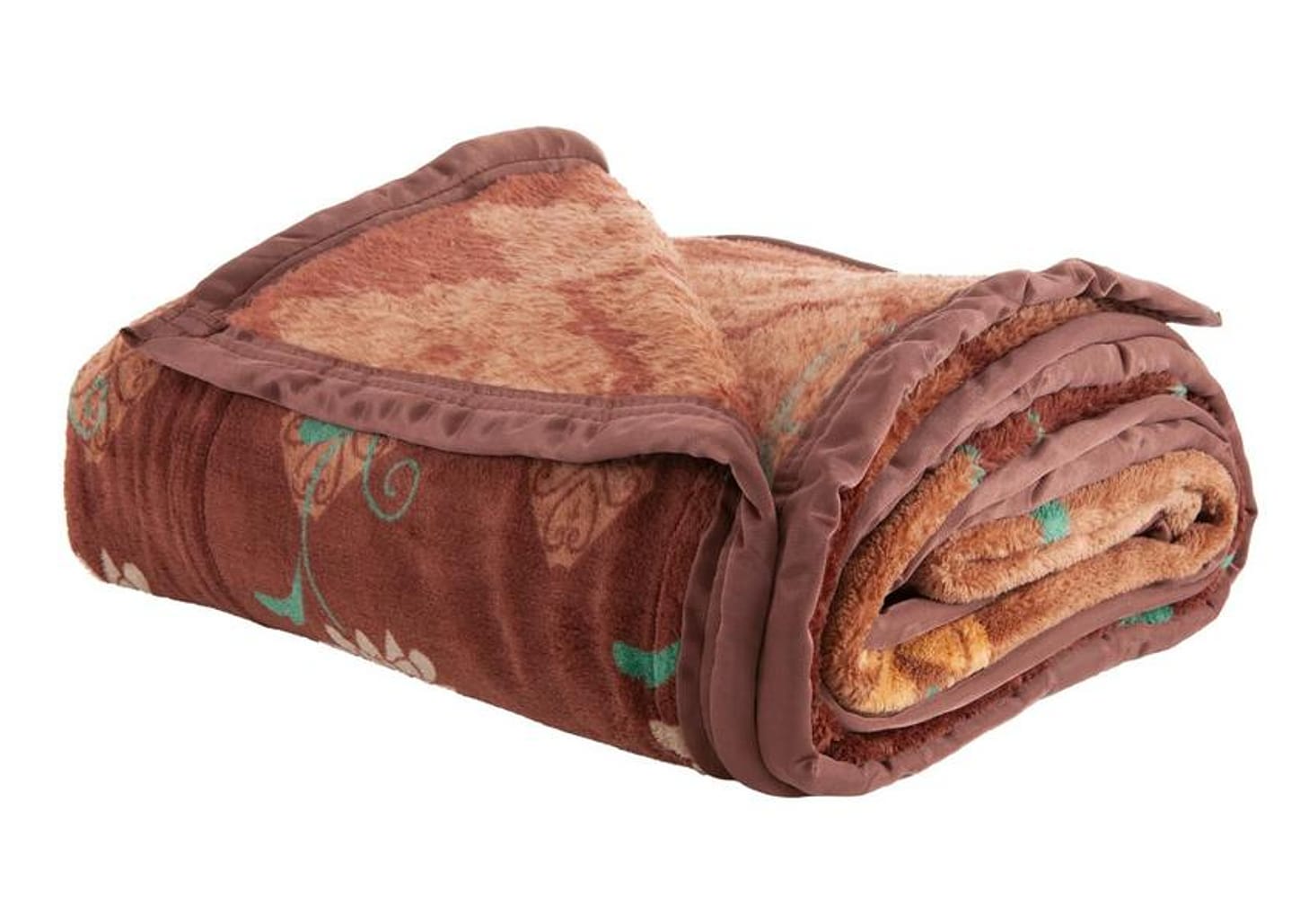 Cobertor Casal Jolitex Poliéster Dyuri Plus Pilcomayo Marrom e Branco