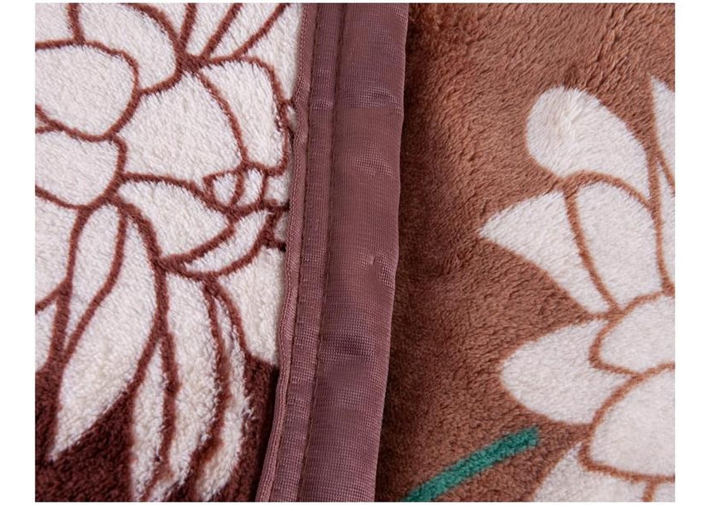 Cobertor Casal Jolitex Poliéster Dyuri Plus Pilcomayo Marrom e Branco