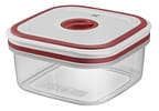 Jogo de Potes de Plástico Hermético Electrolux com Tampa Quadrado 8 Peças