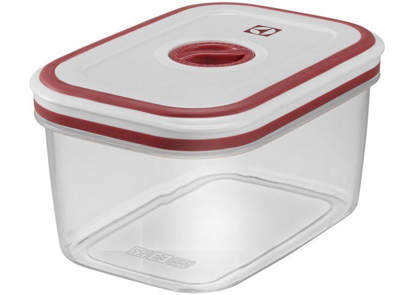 Jogo de Potes de Plástico Hermético Electrolux com Tampa Quadrado 8 Peças
