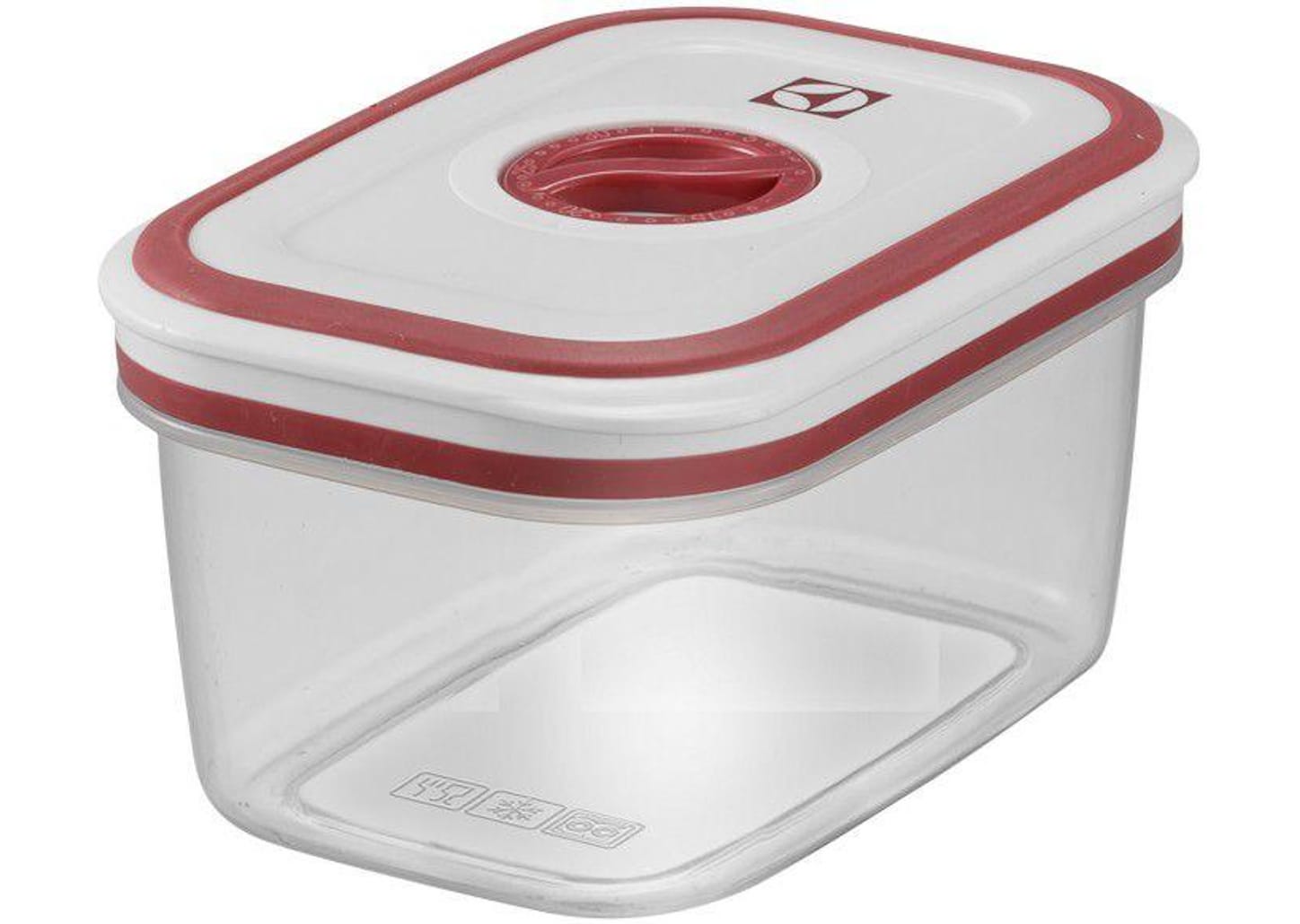 Jogo de Potes de Plástico Hermético Electrolux com Tampa Quadrado 8 Peças