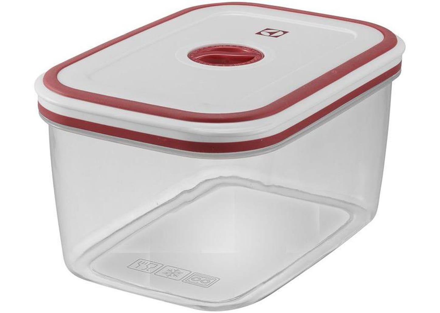 Jogo de Potes de Plástico Hermético Electrolux com Tampa Quadrado 8 Peças
