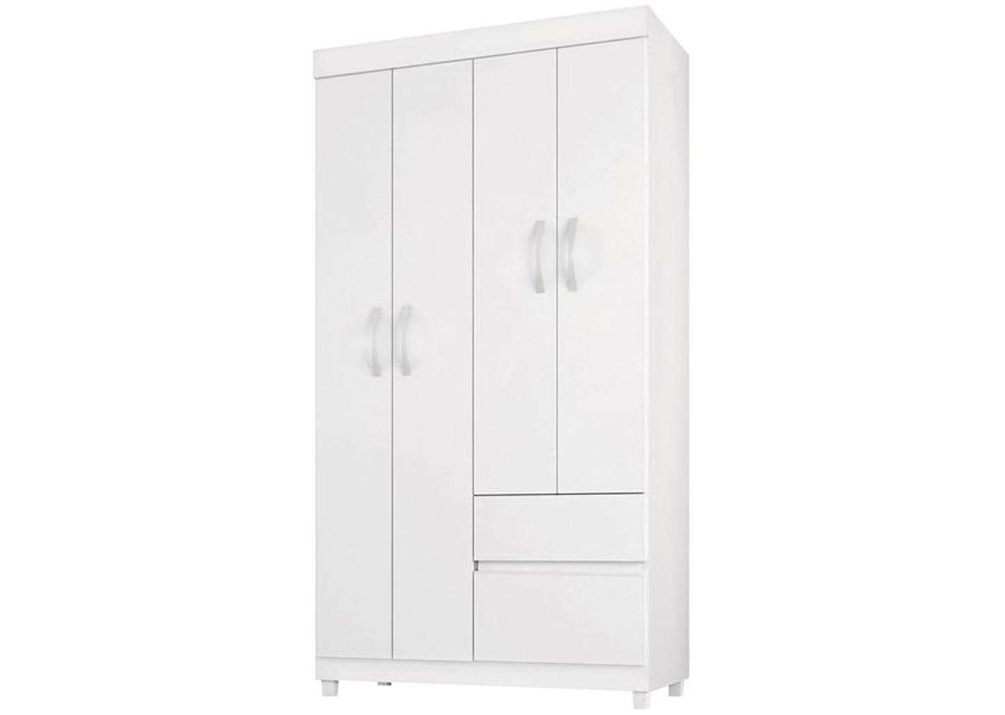 Guarda-roupa Solteiro 4 Portas 2 Gavetas Demóbile Lotus